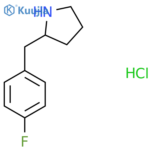 2-(4-Fluoro-benzyl)-pyrrolidine hydrochloride structure