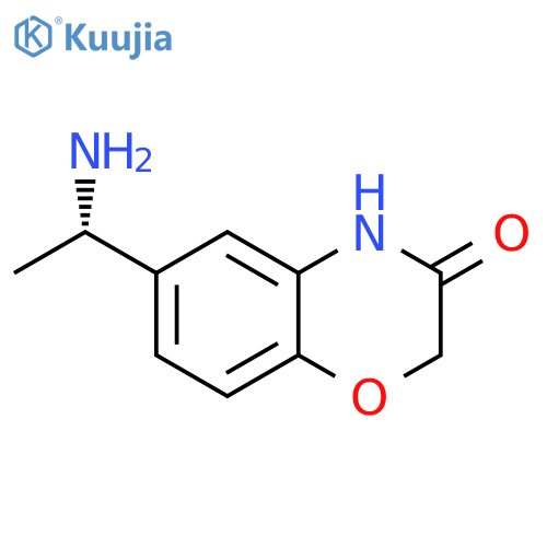 6-(1S)-1-aminoethyl-3,4-dihydro-2H-1,4-benzoxazin-3-one structure