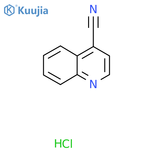 Quinoline-4-carbonitrile hydrochloride structure