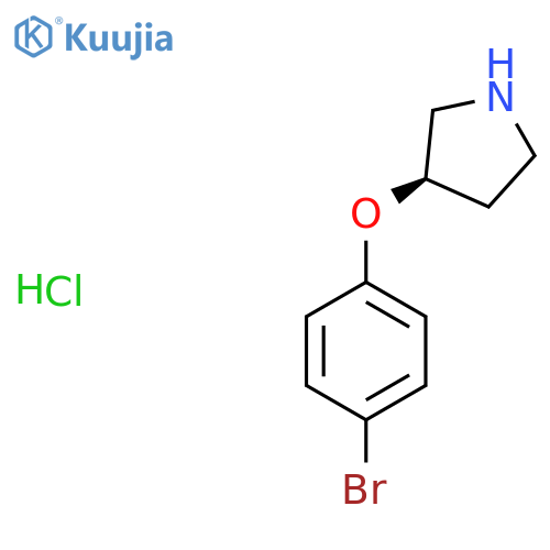 (R)-3-(4-Bromo-phenoxy)-pyrrolidine hydrochloride structure