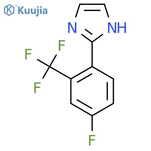 2-(4-Fluoro-2-(trifluoromethyl)phenyl)-1H-imidazole structure