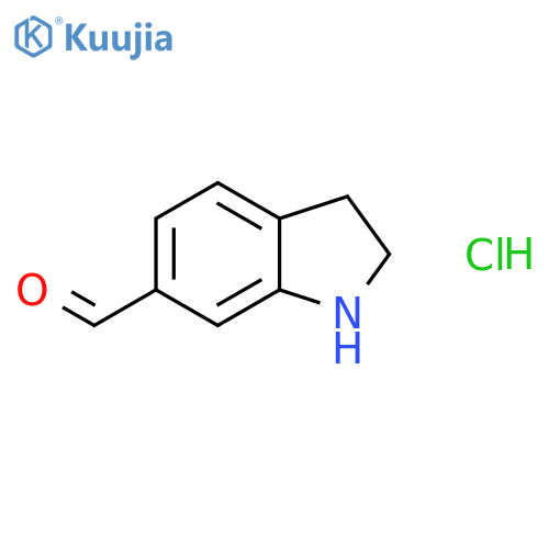 6-Formyl-2,3-dihydro-1H-indole Hydrochloride structure