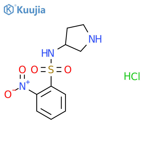 2-nitro-N-(pyrrolidin-3-yl)benzene-1-sulfonamide structure