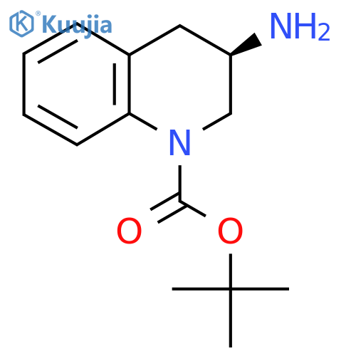 (R)-3-Amino-3,4-dihydro-2H-quinoline-1-carboxylic acid tert-butyl ester structure