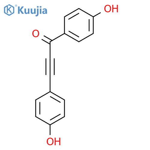 1,3-bis(4-hydroxyphenyl)prop-2-yn-1-one structure