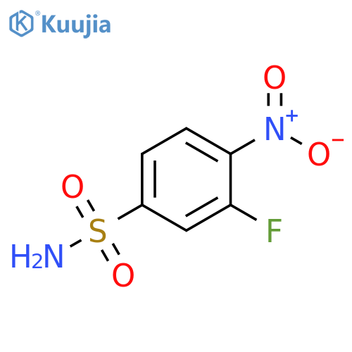 3-fluoro-4-nitrobenzene-1-sulfonamide structure