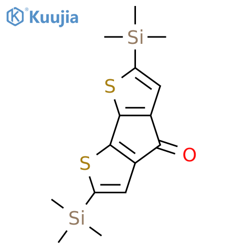 2,6-bis(trimethylsilyl)-4H-cyclopenta[2,1-b:3,4-b']dithiophen-4-one structure