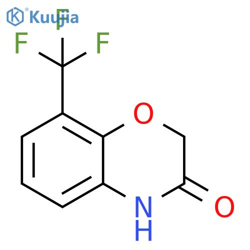 8-(trifluoromethyl)-3,4-dihydro-2H-1,4-benzoxazin-3-one structure