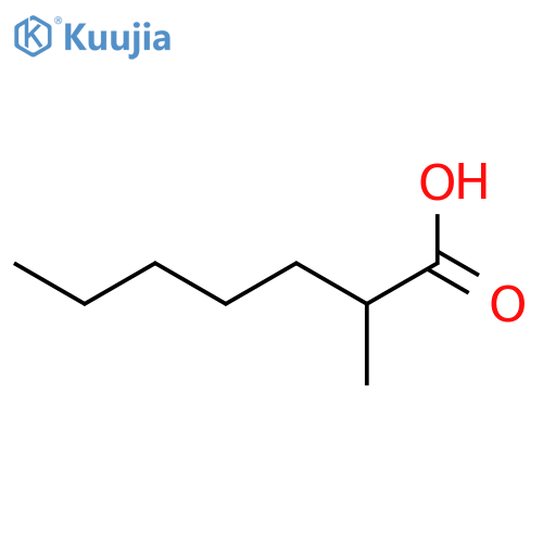 2-Methylheptanoic acid structure