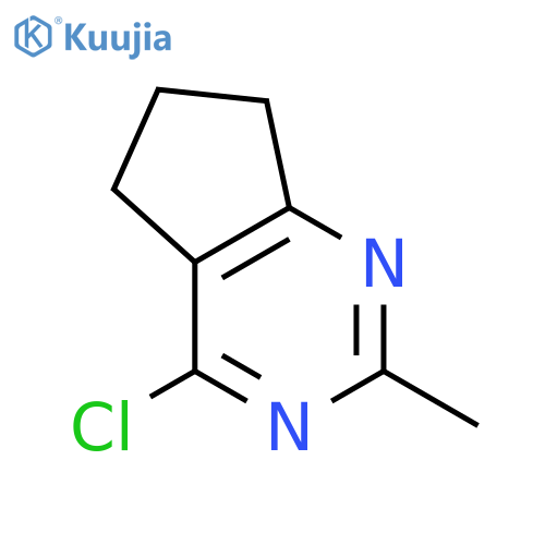 4-chloro-2-methyl-5H,6H,7H-cyclopenta[d]pyrimidine structure