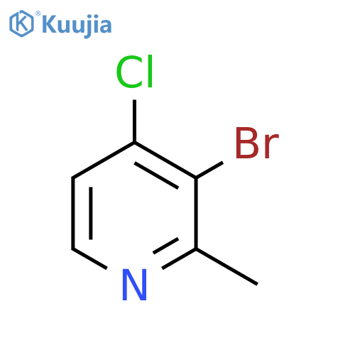 3-Bromo-4-chloro-2-methylpyridine structure