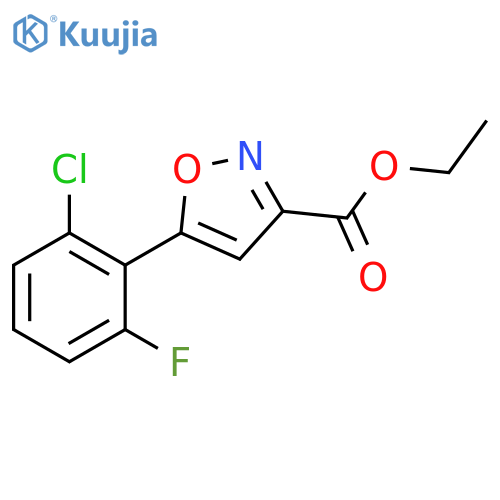 Ethyl 5-(2-Chloro-6-fluorophenyl)isoxazole-3-carboxylate structure