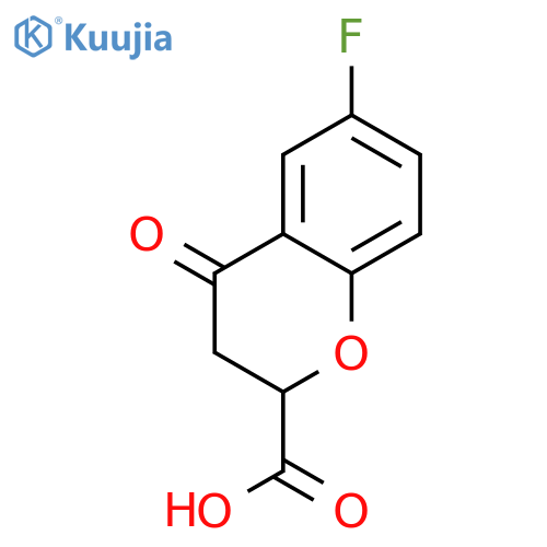 (R)-6-Fluoro-4-oxochroman-2-carboxylic acid structure