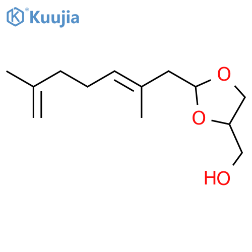 1,3-Dioxolane-4-methanol, 2-(2,6-dimethyl-2,6-heptadienyl)- structure