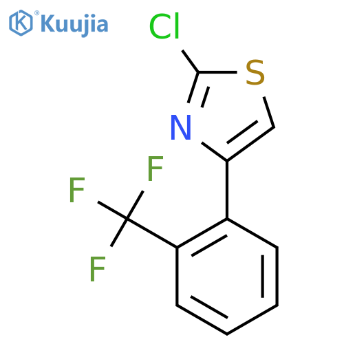 2-Chloro-4-2-(trifluoromethyl)phenyl-1,3-thiazole structure
