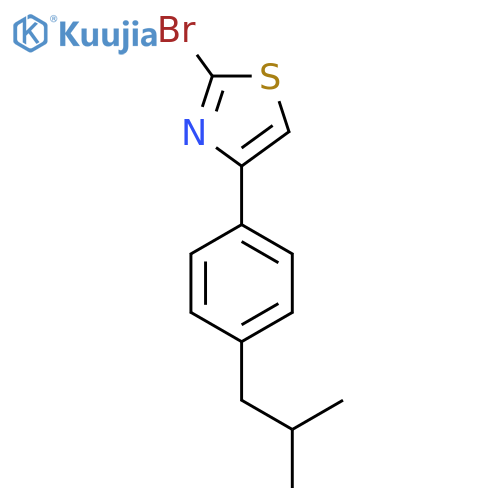 2-Bromo-4-(4-isobutyl-phenyl)-thiazole structure