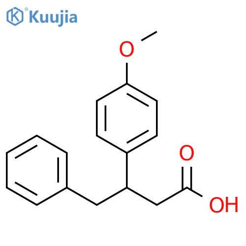 3-Benzyl-3-(p-methoxyphenyl)propionic Acid structure