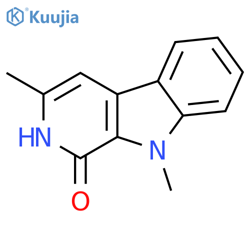2,9-dihydro-3,9-dimethyl-1H-Pyrido[3,4-b]indol-1-one structure