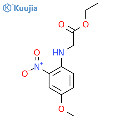 Ethyl N-(4-methoxy-2-nitrophenyl)glycinate structure