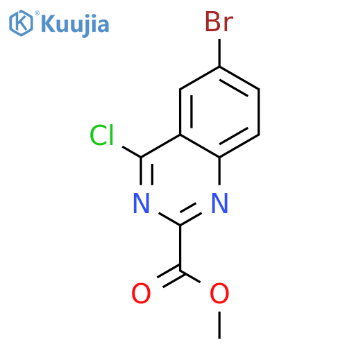 Methyl 6-bromo-4-chloroquinazoline-2-carboxylate structure