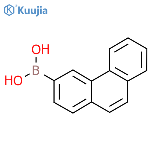 Phenanthren-3-ylboronic acid structure