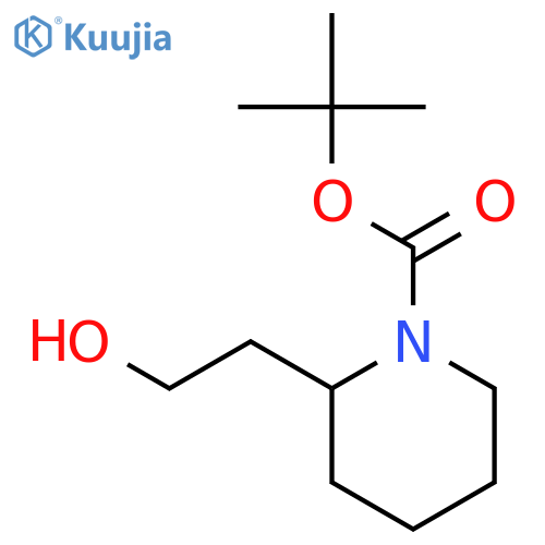 tert-Butyl 2-(2-hydroxyethyl)piperidine-1-carboxylate structure