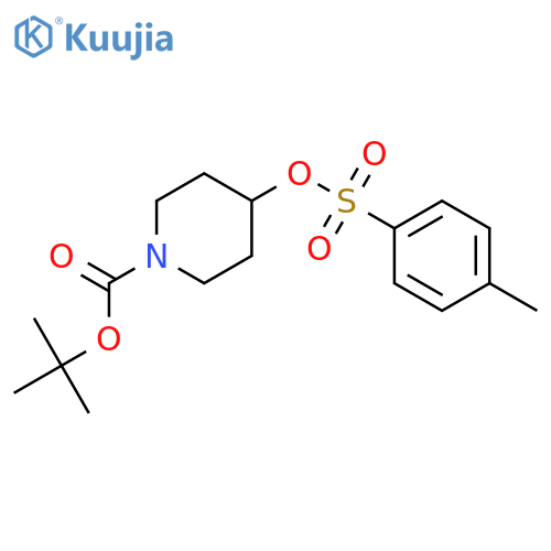 tert-butyl 4-[(4-methylbenzenesulfonyl)oxy]piperidine-1-carboxylate structure