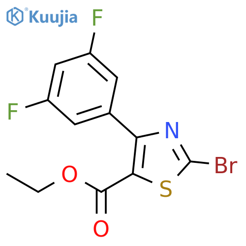 Ethyl 2-bromo-4-(3,5-difluorophenyl)-thiazole-5-carboxylate structure