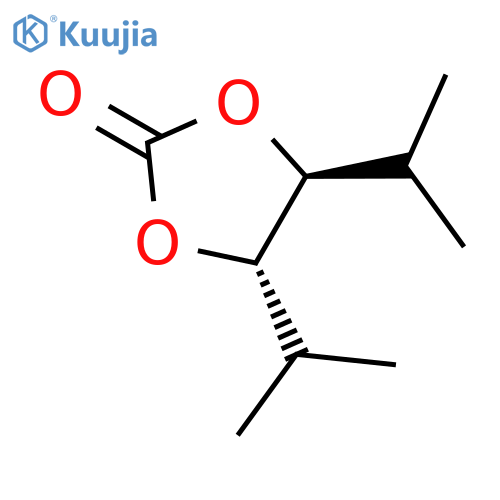 1,3-Dioxolan-2-one, 4,5-bis(1-methylethyl)-, trans- structure
