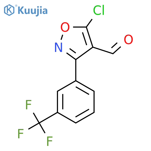 5-Chloro-3-[3-(trifluoromethyl)phenyl]-1,2-oxazole-4-carbaldehyde structure