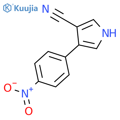 4-(4-nitrophenyl)-1H-Pyrrole-3-carbonitrile structure