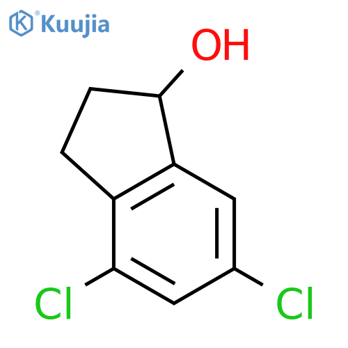 4,6-Dichloro-2,3-dihydro-1H-inden-1-ol structure