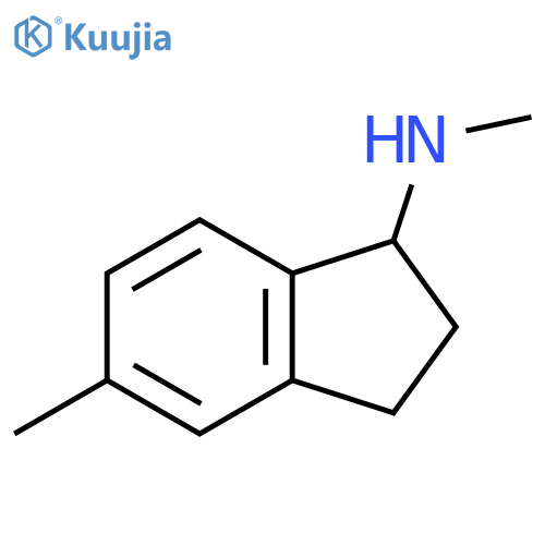 N,5-dimethyl-2,3-dihydro-1H-inden-1-amine structure