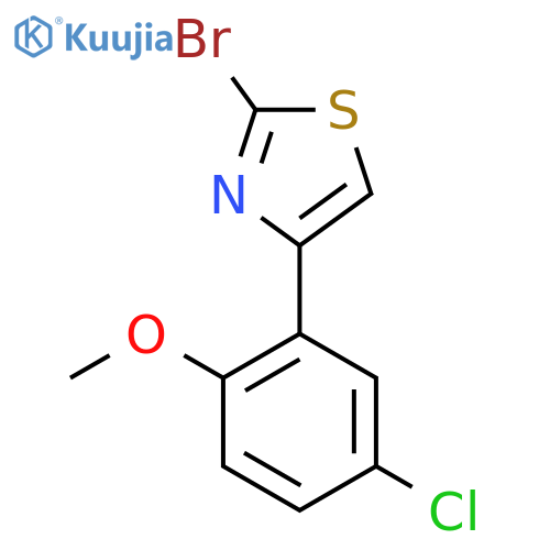 2-Bromo-4-(5-chloro-2-methoxyphenyl)thiazole structure