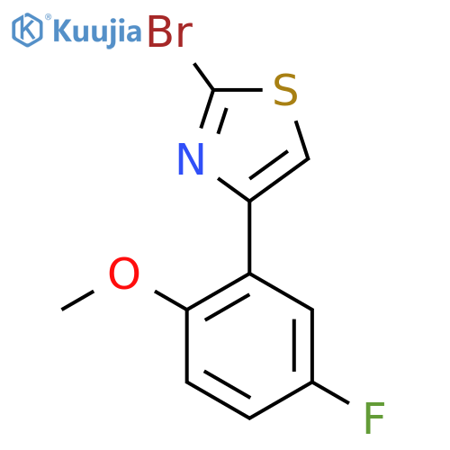 2-Bromo-4-(5-fluoro-2-methoxyphenyl)thiazole structure