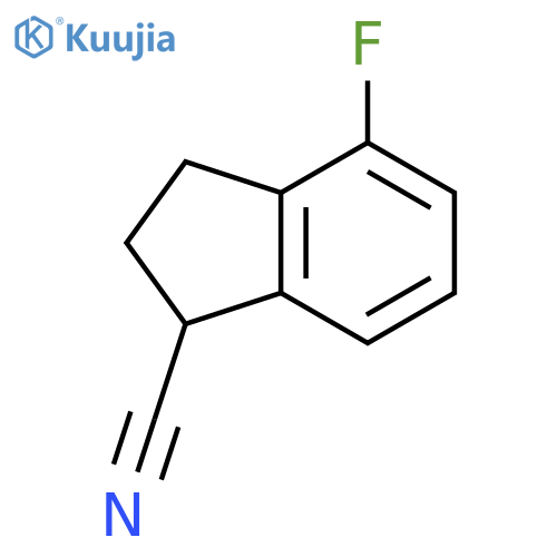 4-Fluoro-2,3-dihydro-1H-indene-1-carbonitrile structure