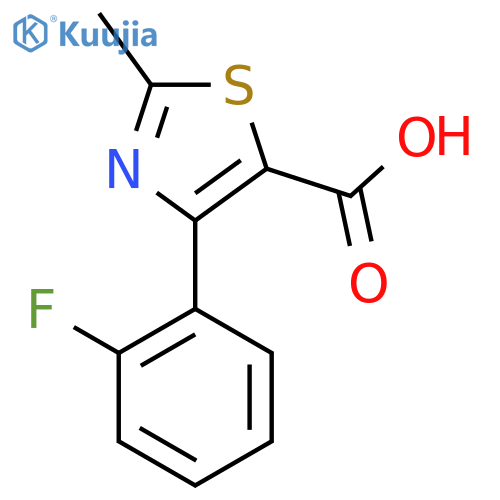 4-(2-Fluorophenyl)-2-methylthiazole-5-carboxylic acid structure