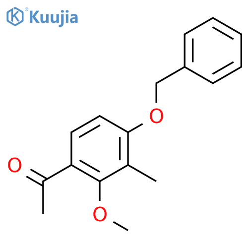 4'-Benzyloxy-2'-methoxy-3'-methylacetophenone structure