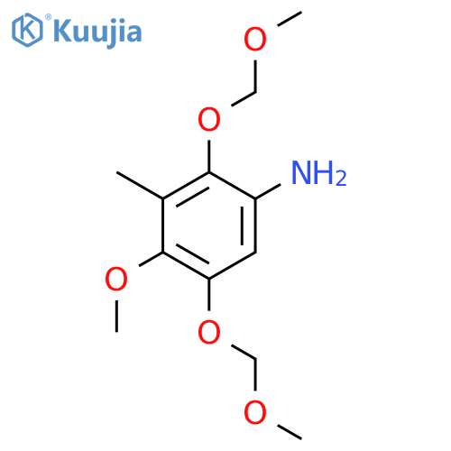 4-methoxy-2,5-bis(methoxymethoxy)-3-methylaniline structure