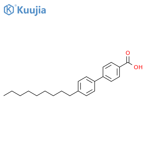 [1,1'-Biphenyl]-4-carboxylic acid, 4'-nonyl- structure