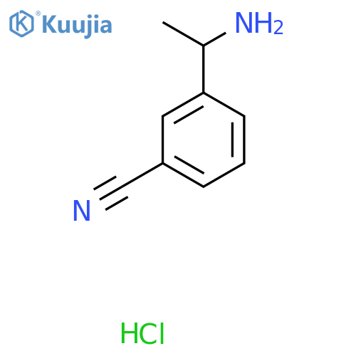 3-(1-Aminoethyl)benzonitrile hydrochloride structure