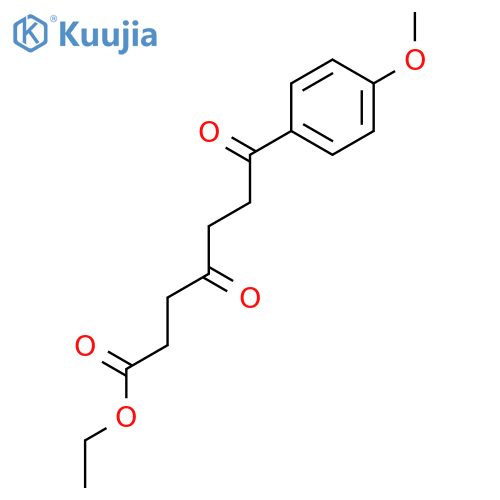 Ethyl 7-(4-methoxyphenyl)-4,7-dioxoheptanoate structure