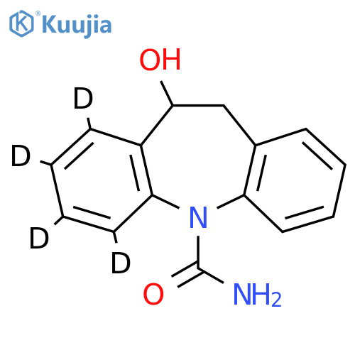 1,2,3,4-Tetradeuterio-5-hydroxy-5,6-dihydrobenzo[b][1]benzazepine-11-carboxamide structure