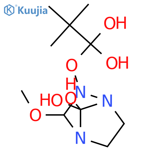 2-(1,1-Dihydroxy-2,2-dimethylpropoxy)-3-methoxy-1,2,4-triazabicyclo[2.2.1]heptane-7,7-diol structure
