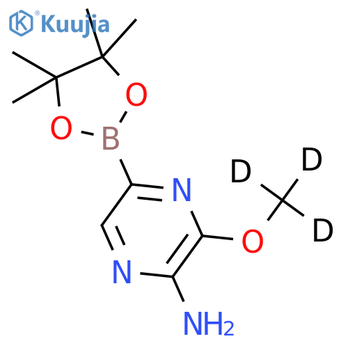3-(Methoxy-d3)-5-(4,4,5,5-tetramethyl-1,3,2-dioxaborolan-2-yl)pyrazin-2-amine structure
