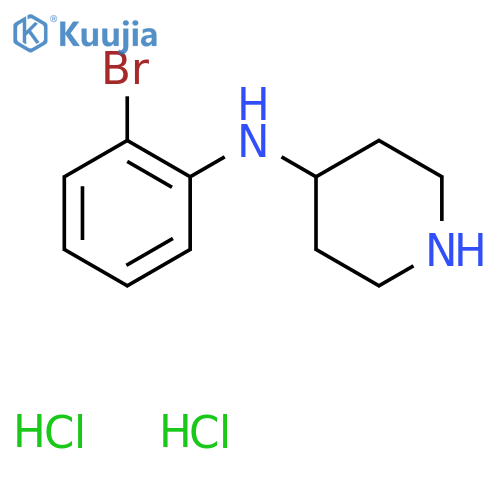 N-(2-Bromophenyl)piperidin-4-amine dihydrochloride structure