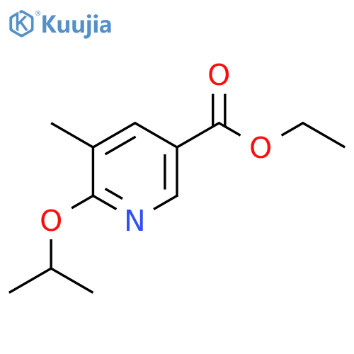 Ethyl 6-isopropoxy-5-methylnicotinate structure