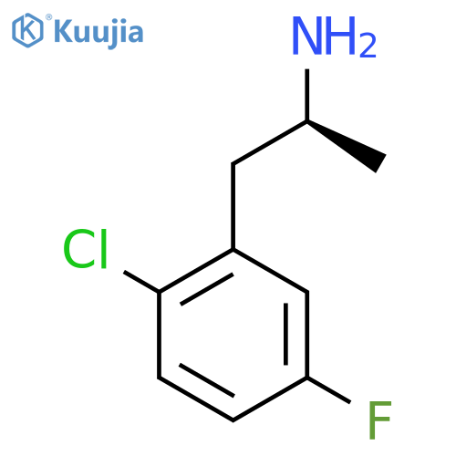 (2S)-1-(2-chloro-5-fluorophenyl)propan-2-amine structure