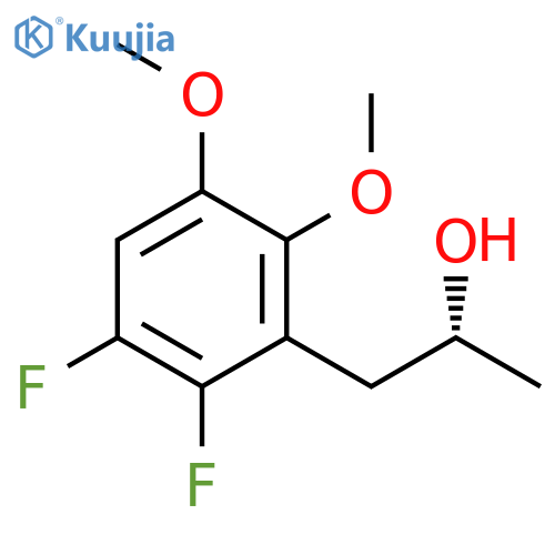 Benzeneethanol, 2,3-difluoro-5,6-dimethoxy-a-methyl-, (aR)- structure