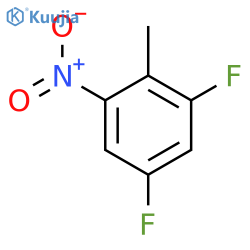1,5-Difluoro-2-methyl-3-nitro-benzene- structure